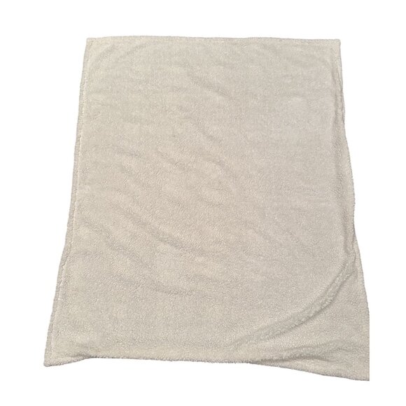 Eddie Bauer Plaid Sherpa Throw Blanket 50" X 60" Tan & Orange Cozy Reversible So - Picture 5 of 14